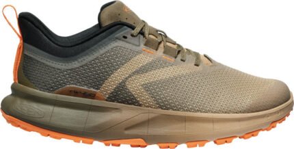 'Keen Outdoor' Men's 450 Dirt Hiking Shoe - Light Curry / Orange Pepper